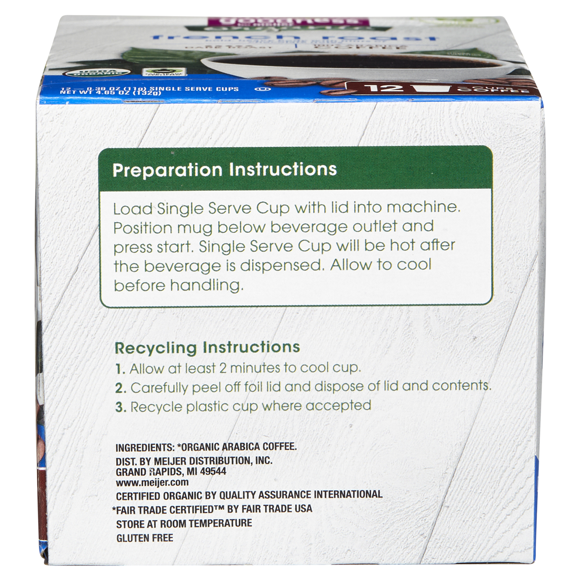 slide 25 of 29, True Goodness Org Coffee Pod French Roas - 12 ct, 12 ct