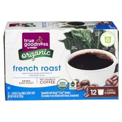 True Goodness Org Coffee Pod French Roas - 12 ct