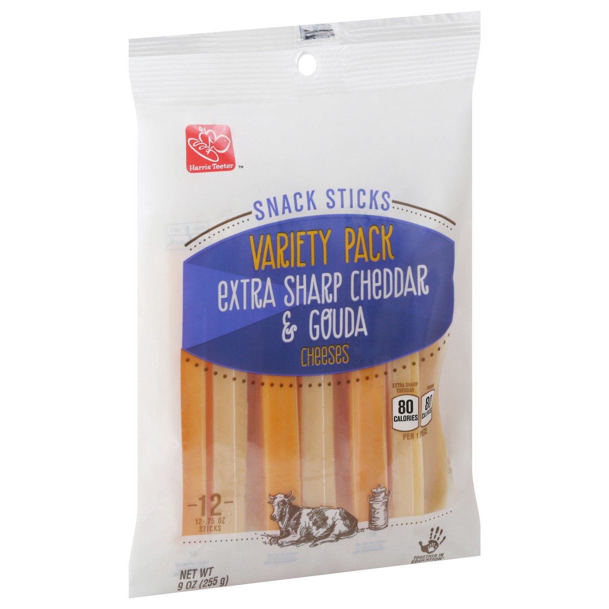 slide 2 of 9, Harris Teeter Combo Ex Shrp & Gouda Snack, 1 ct