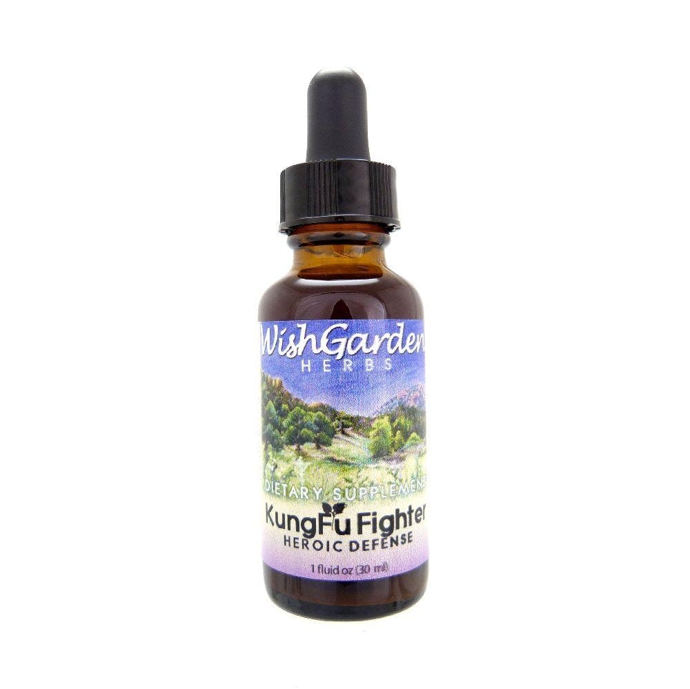 slide 1 of 1, Wish Garden Herbs Kungfu Fighter Dropper, 1 fl oz