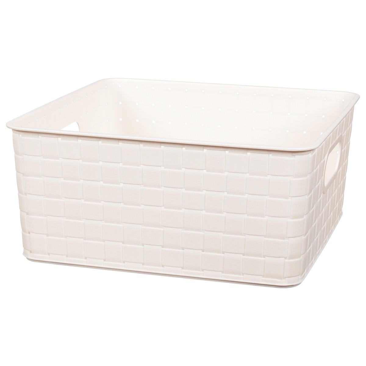 slide 7 of 9, Whitmor Medium Woven Storage Basket Ivory, 1 ct