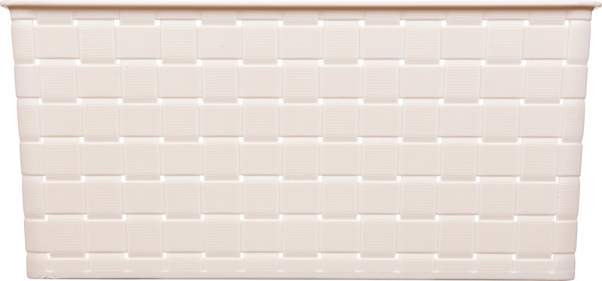 slide 3 of 9, Whitmor Medium Woven Storage Basket Ivory, 1 ct