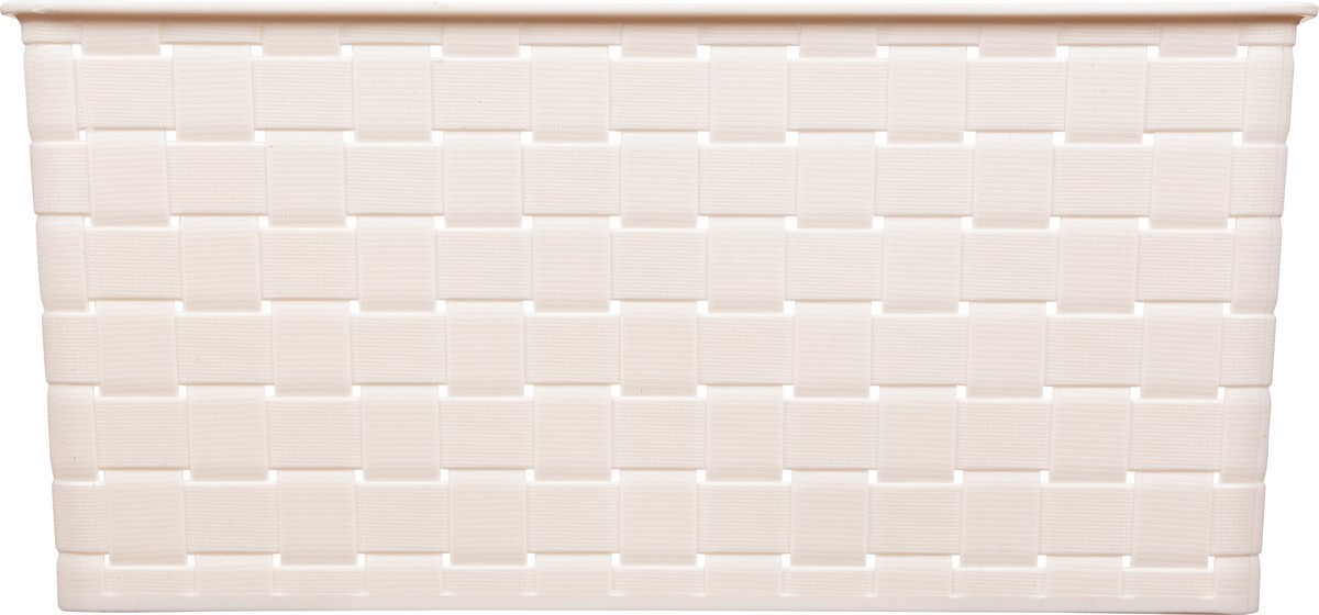 slide 6 of 9, Whitmor Medium Woven Storage Basket Ivory, 1 ct