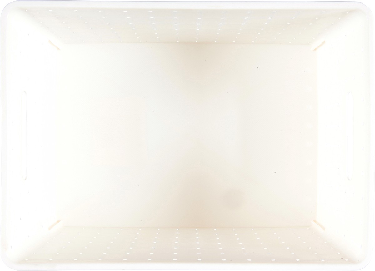 slide 9 of 9, Whitmor Medium Woven Storage Basket Ivory, 1 ct
