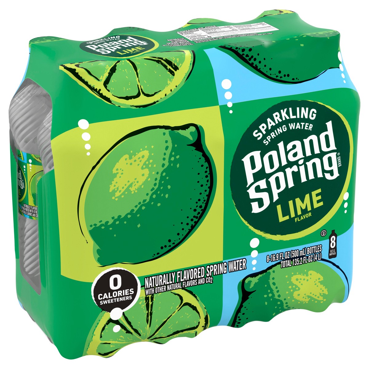 slide 4 of 8, Poland Spring Sparkling Water, Zesty Lime- 16.9 fl oz, 16.9 fl oz