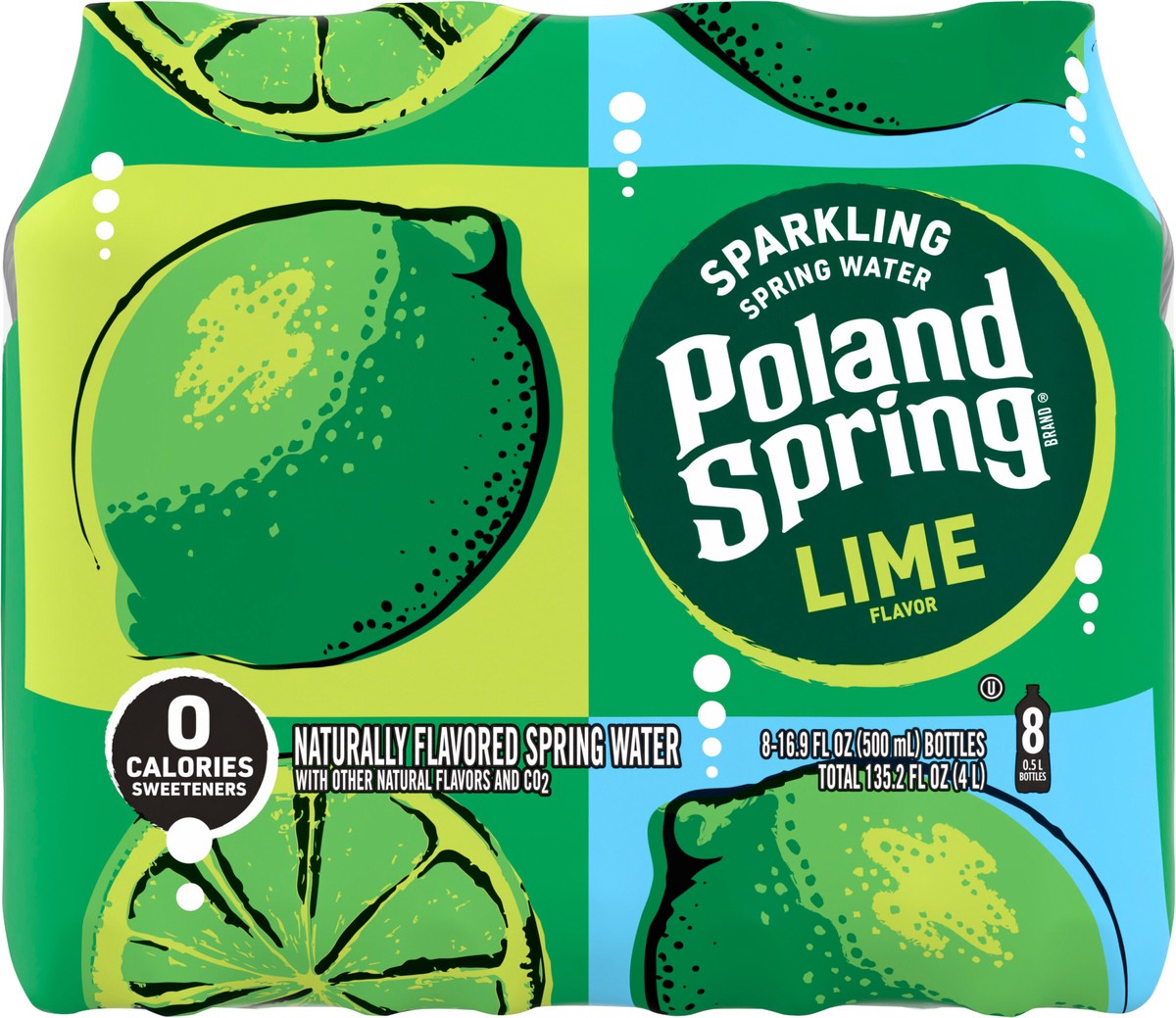 slide 6 of 8, Poland Spring Sparkling Water, Zesty Lime- 16.9 fl oz, 16.9 fl oz