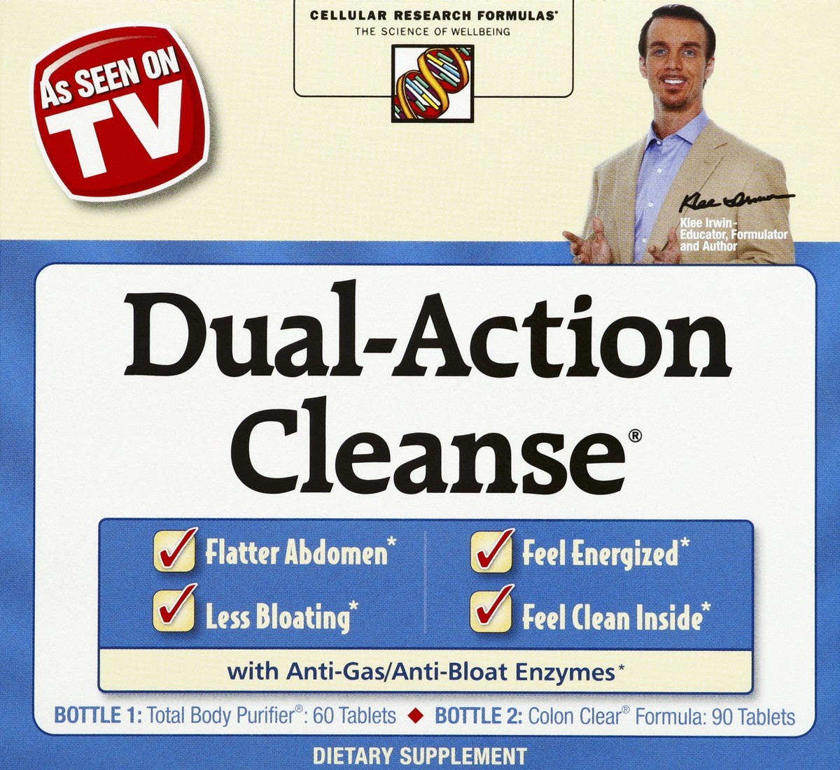 slide 4 of 4, Cellular Research Formulas Dual-Action Cleanse 1 ea, 1 ct