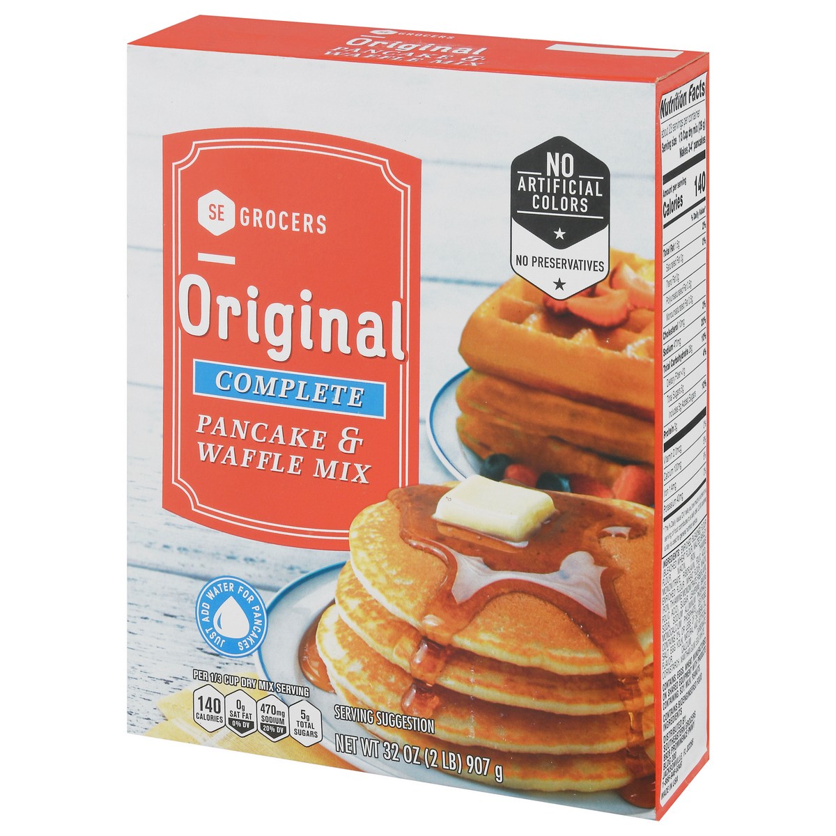 slide 6 of 9, SE Grocers Orig Pnck & Wfle Mix, 32 oz