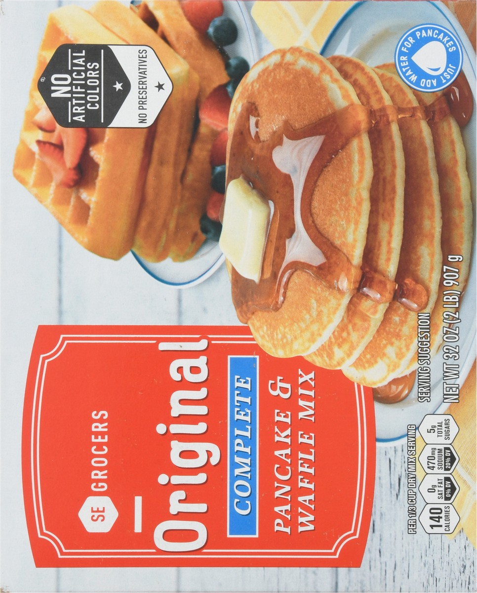 slide 9 of 9, SE Grocers Orig Pnck & Wfle Mix, 32 oz