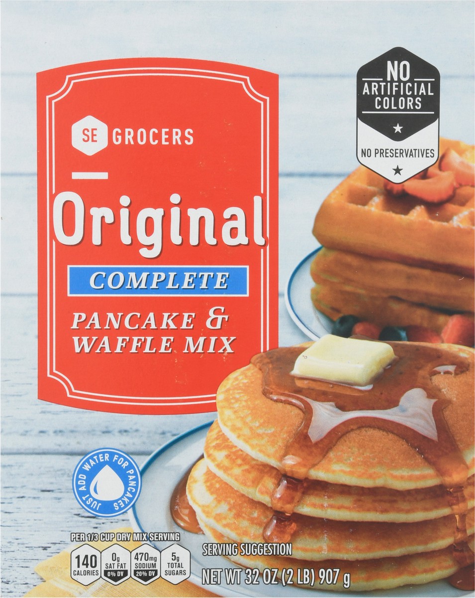 slide 8 of 9, SE Grocers Orig Pnck & Wfle Mix, 32 oz