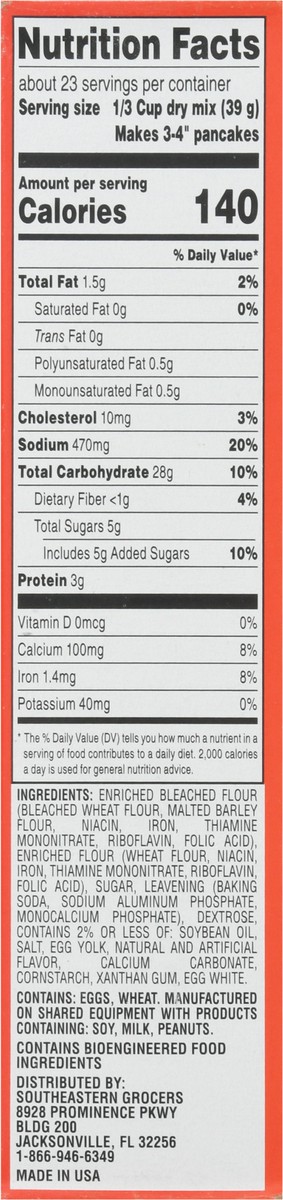 slide 7 of 9, SE Grocers Orig Pnck & Wfle Mix, 32 oz