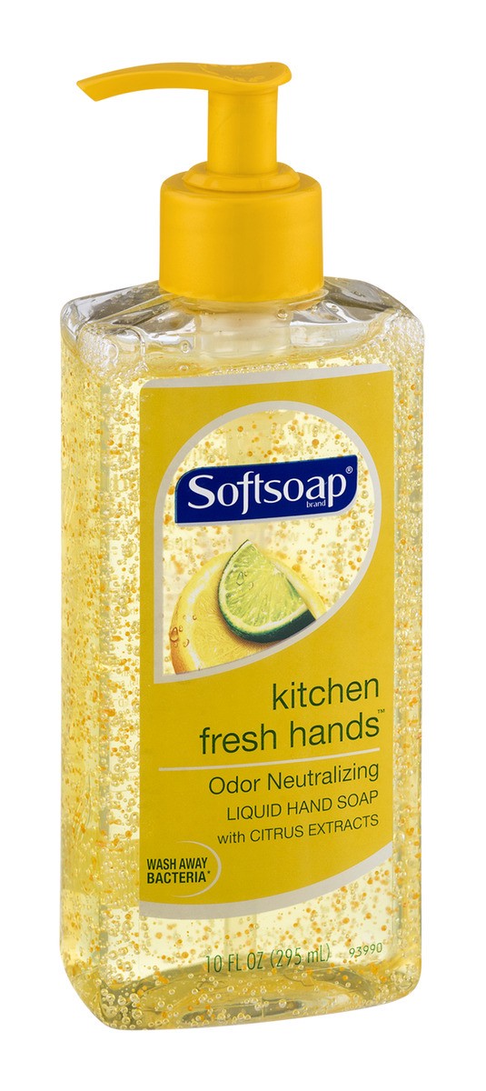 slide 2 of 9, Softsoap Kitchen Fresh Hands Odor Neutralizing Liquid Hand Soap, 10 oz