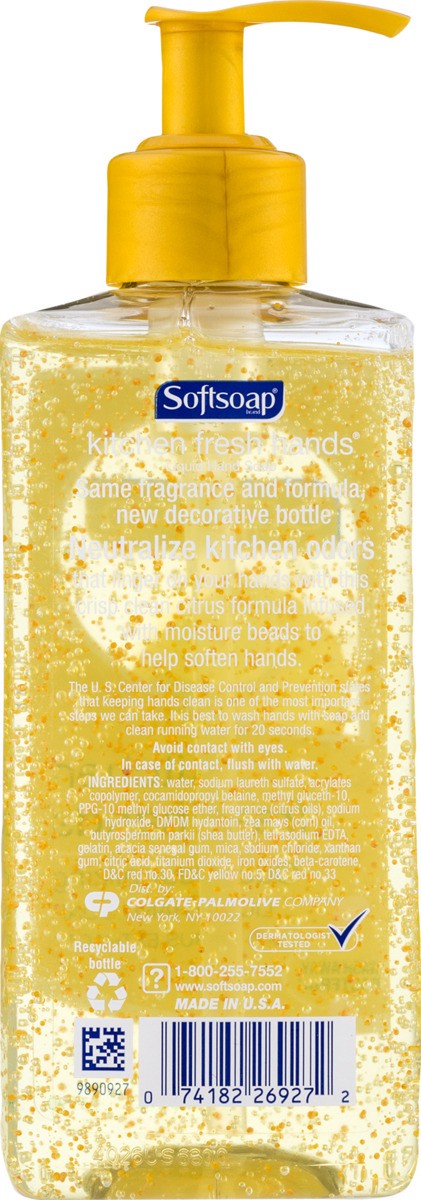 slide 4 of 9, Softsoap Kitchen Fresh Hands Odor Neutralizing Liquid Hand Soap, 10 oz