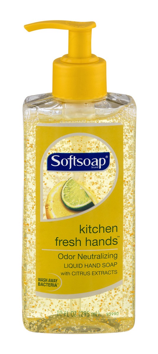 slide 1 of 9, Softsoap Kitchen Fresh Hands Odor Neutralizing Liquid Hand Soap, 10 oz