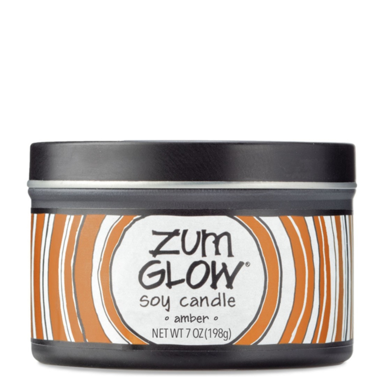 slide 1 of 1, Zum Amber Glow Candle, 7 oz