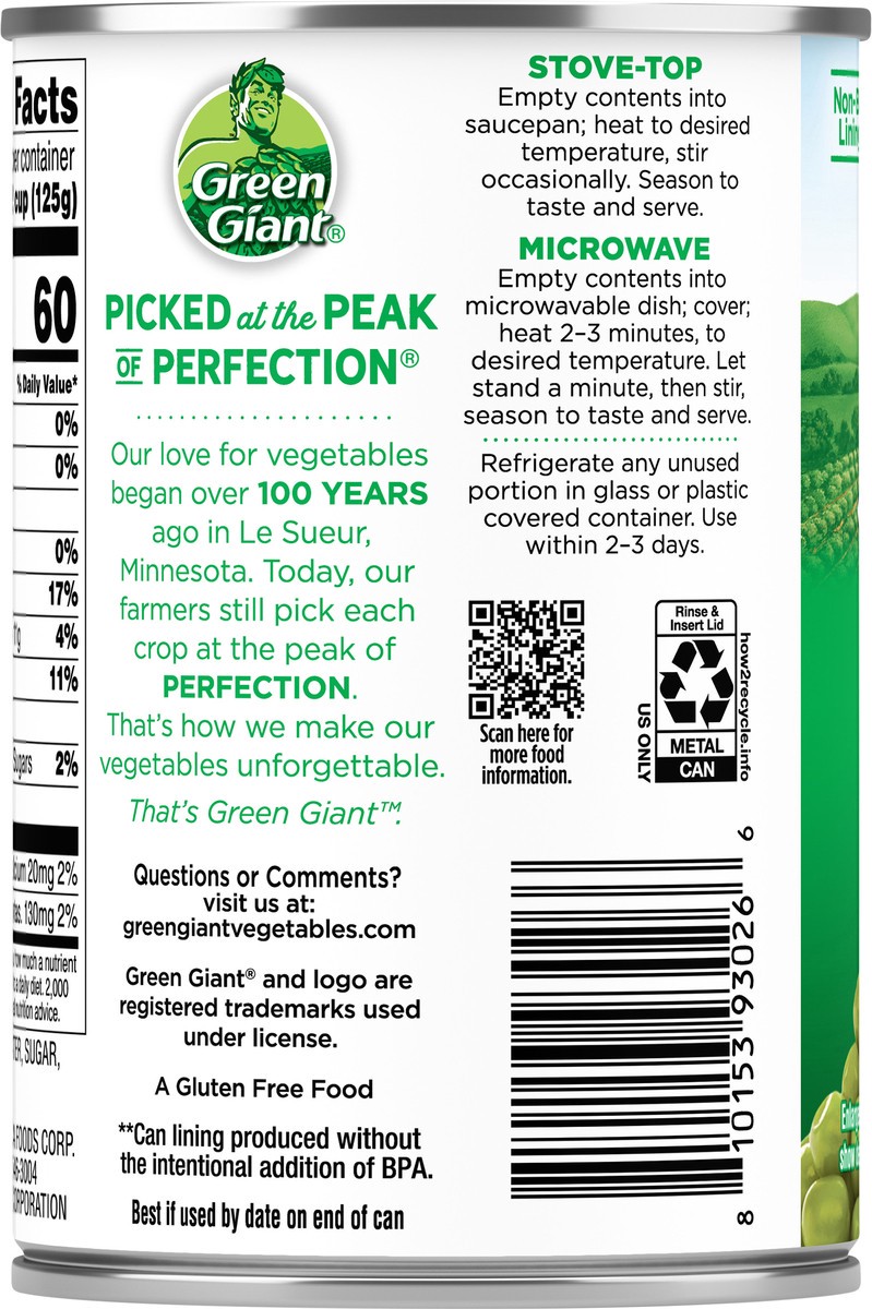 slide 9 of 11, Canned Peas, 15 oz