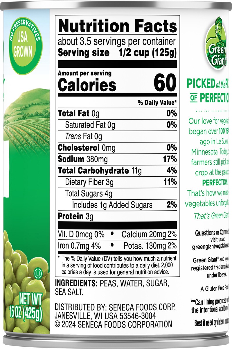 slide 3 of 11, Canned Peas, 15 oz
