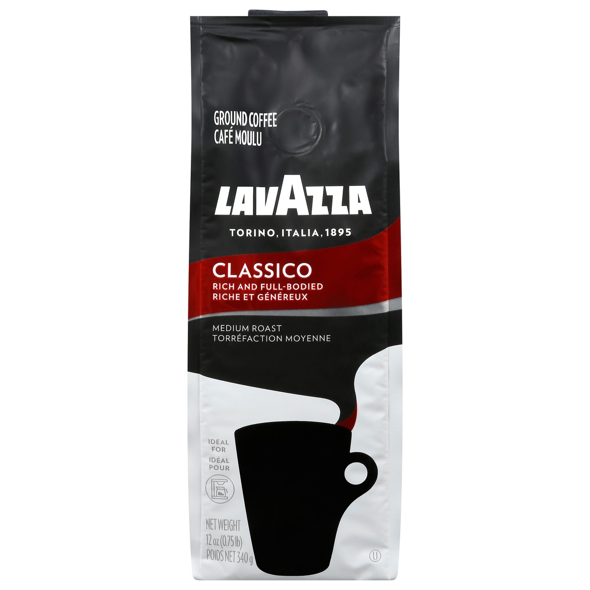 Lavazza Classico Medium Roast Ground Coffee - 12oz 12 oz | Shipt