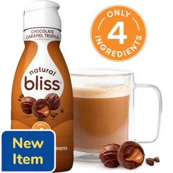 natural bliss Chocolate Caramel Truffle Flavored Coffee Creamer, Gluten Free Creamer