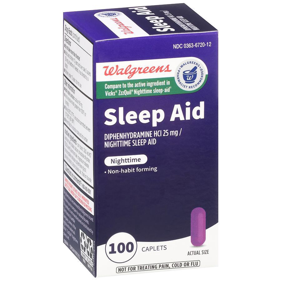 slide 2 of 5, Walgreens Wal-Sleep Z Nighttime Sleep Aid Caplets (Max 3), 100 ct