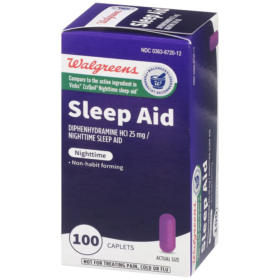 slide 3 of 5, Walgreens Wal-Sleep Z Nighttime Sleep Aid Caplets (Max 3), 100 ct
