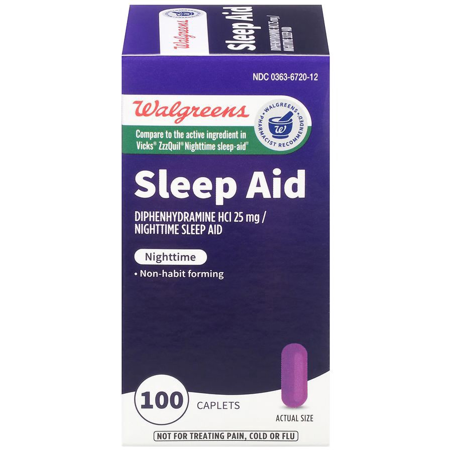 slide 1 of 5, Walgreens Wal-Sleep Z Nighttime Sleep Aid Caplets (Max 3), 100 ct