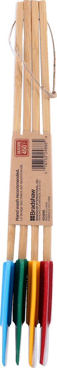 slide 4 of 9, Good Cook 4 Pack Bamboo Silicone Spatulas 4 ea, 4 ct