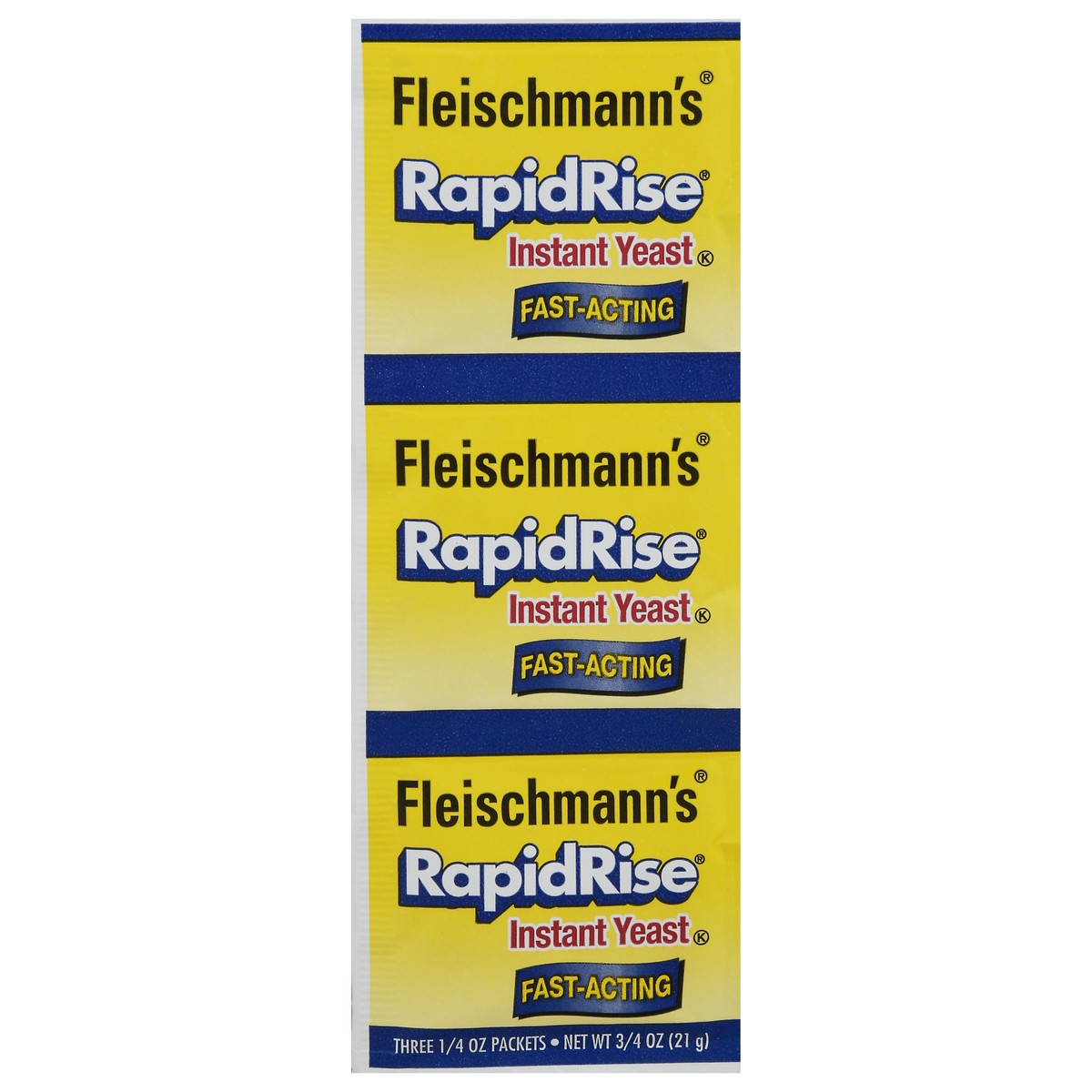 slide 1 of 13, Fleischmann's RapidRise Yeast, 3 ct