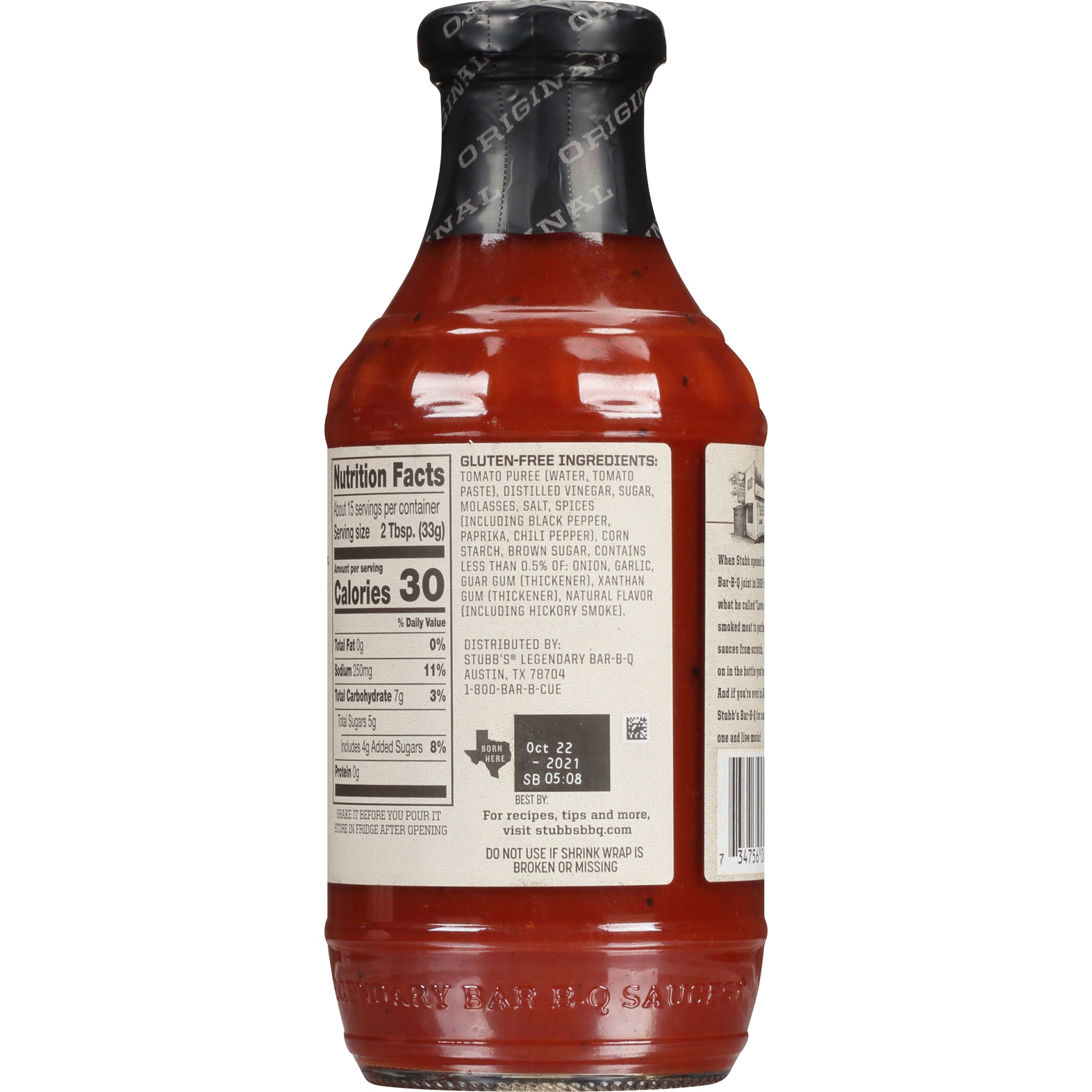 Stubb's Original BBQ Sauce 18 Oz | Shipt