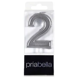 Pria Metallic Birthday Candles - 2 ct