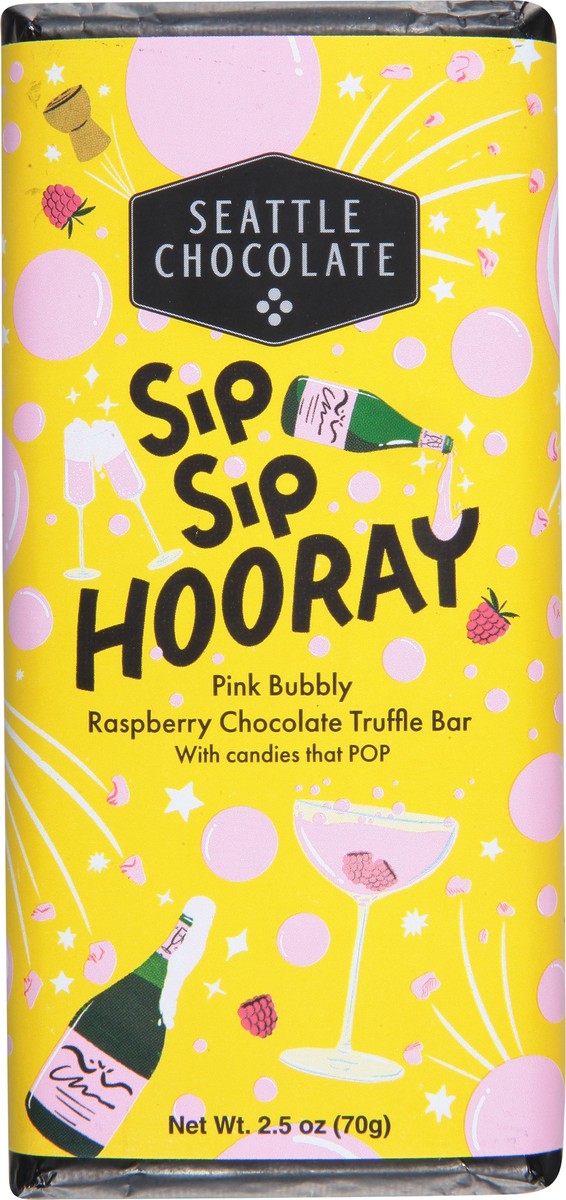 slide 9 of 9, Maeve Dark & White Chocolate Sip! Sip! Hooray Truffle Bar 2.5 oz, 2.5 oz