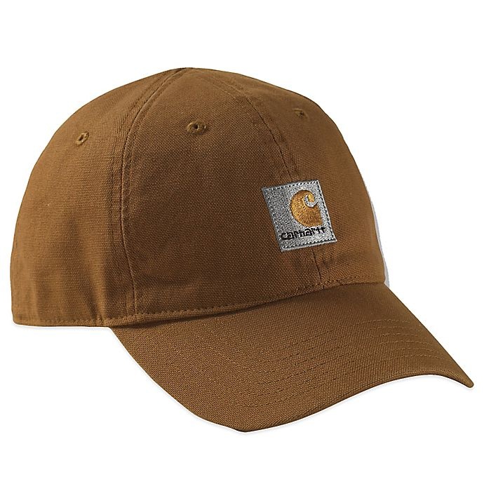 slide 1 of 1, Carhartt Solid Logo Hat - Brown, 1 ct