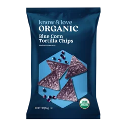 Know & Love Org Blue Corn Tort Chip - 9 oz