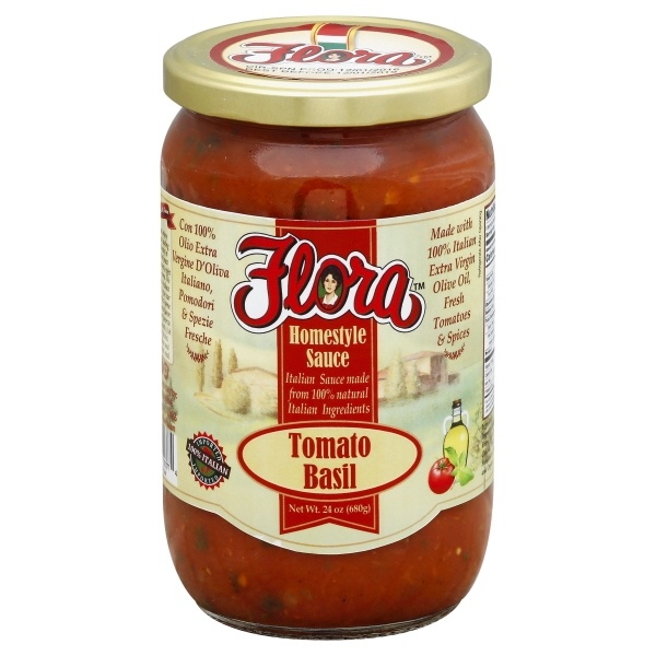 slide 1 of 2, Flora Tomato Basil Sauce 24 oz, 24 oz