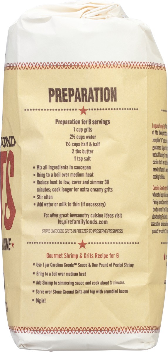 slide 3 of 13, Luquire Family Foods White Stone Ground Grits 2 lb, 2 lb