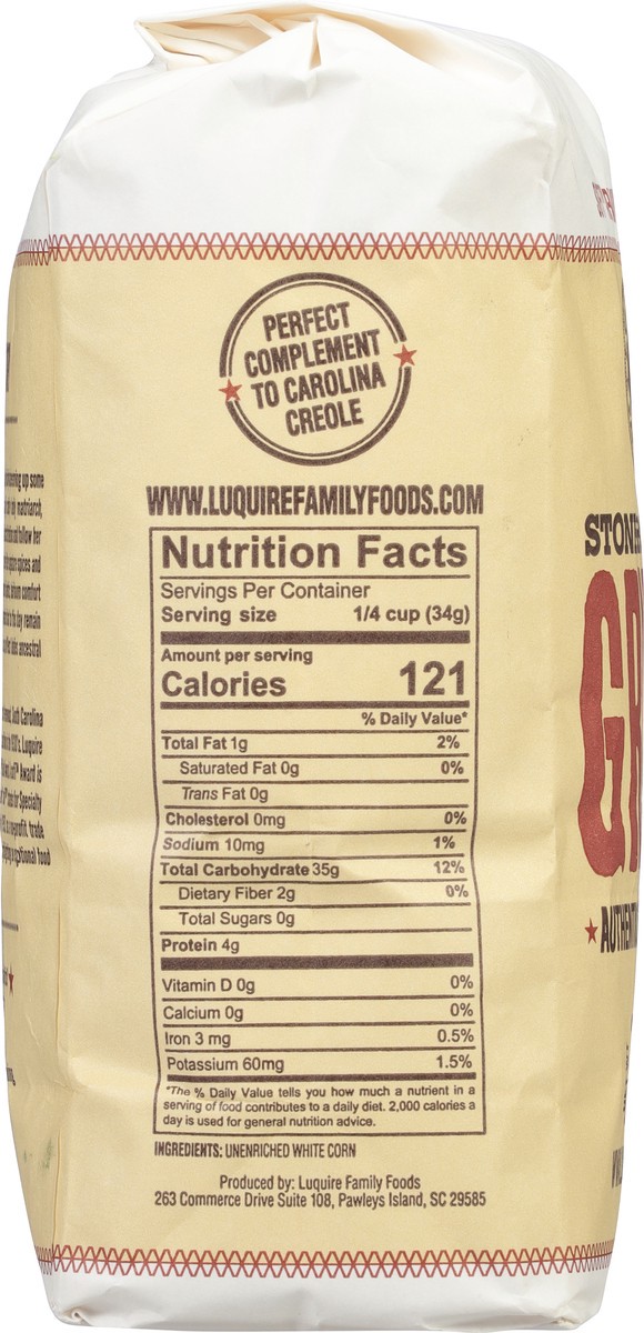 slide 9 of 13, Luquire Family Foods White Stone Ground Grits 2 lb, 2 lb