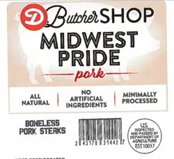Dierbergs Butcher Shop Boneless Center Cut Pork Steaks