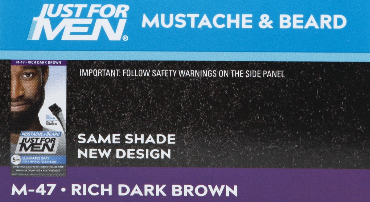 slide 5 of 11, Just for Men Mustache & Beard Coloring, Rich Dark Brown, 1 ea