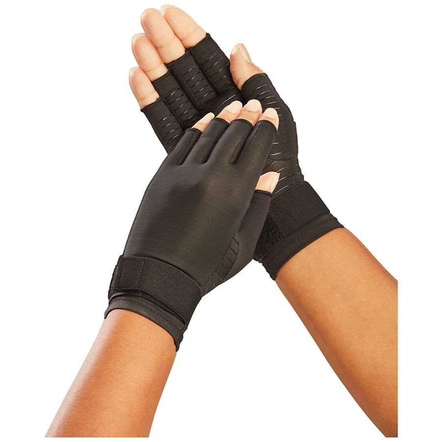 slide 3 of 5, Walgreens Compression Gloves Small / Medium, 1 pair