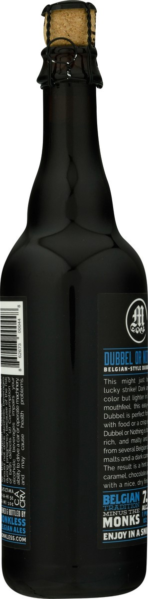 slide 4 of 10, Monkless Dubbel or Nothing Beer 16.9 fl oz, 500 ml