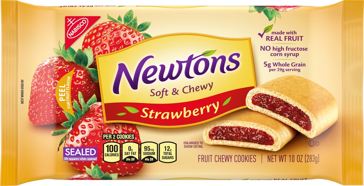 slide 6 of 9, Newtons Strawberry Fruit Chewy Cookies - 10oz, 10 oz