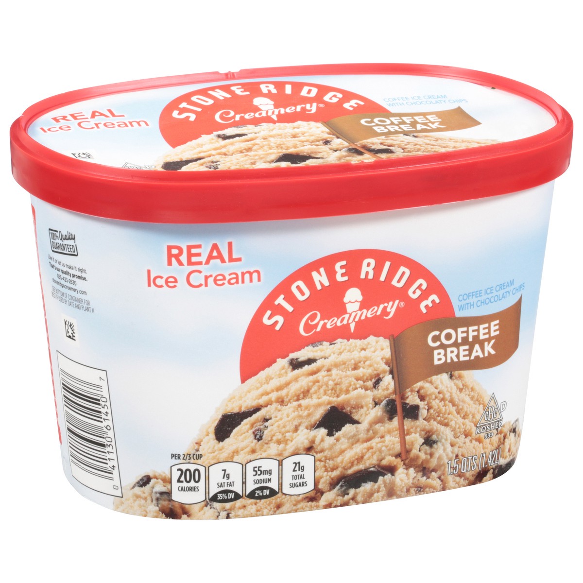 slide 12 of 13, Stone Ridge Creamery Real Coffee Break Ice Cream 1.5 qt, 1.5 qt