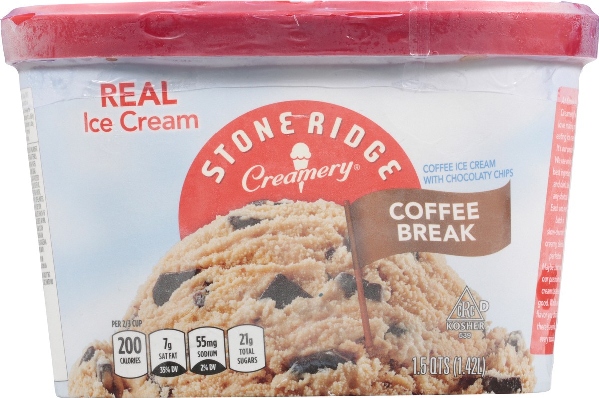 slide 9 of 13, Stone Ridge Creamery Real Coffee Break Ice Cream 1.5 qt, 1.5 qt