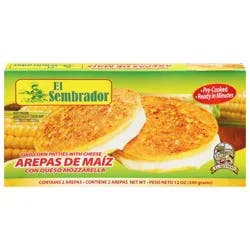 El Sembrador Corn Patties with Cheese 2 ea
