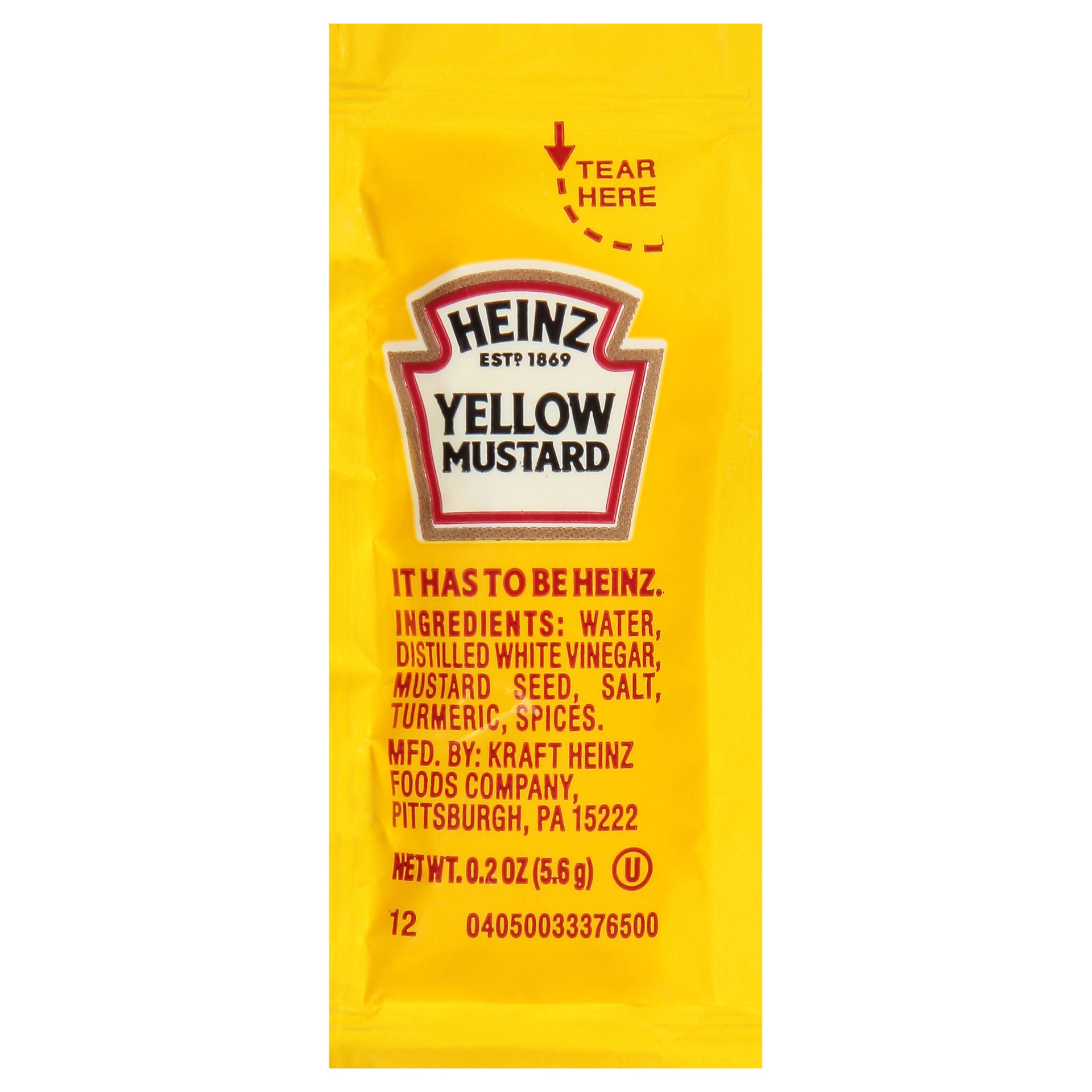 slide 3 of 4, Heinz Mild Mustard Single Serve, 500 ct Casepack, 500 ct