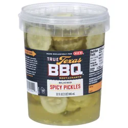 True Texas BBQ Sliced Spicy Pickles 32 fl oz