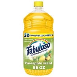 Fabuloso 2X Multi-Purpose Cleaner, No Rinse Floor Cleaner, Long-Lasting Freshness, Pineapple Scent, 56 fl oz