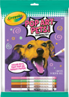 slide 1 of 1, Crayola Pop Art Pets Coloring Pack, 1 ct