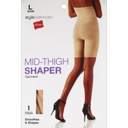 Hanes Style Essentials By Hanes Mid-Thigh Shaper Garment, Nude, L 1 ct ...