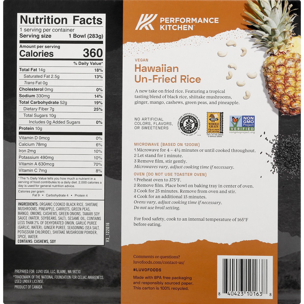 slide 7 of 10, Luvo Planted Hawaiian Unfried Rice Bowl, 10 oz